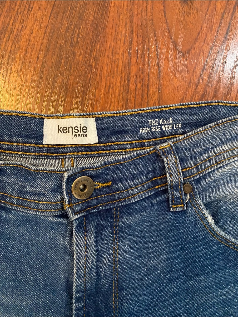 Kensie The Kaia High Rise Wide Leg Jeans Size 12 - Picture 5 of 10